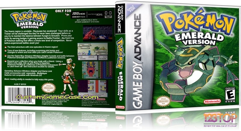 Khám phá bản đồ vùng Hoenn với các thành phố và khu vực chiến đấu trong Pokemon Emerald