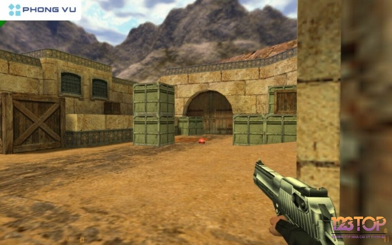 Trải nghiệm các trận đấu hồi hộp trên bản đồ Dust II trong game tuổi thơ PC Counter-Strike 1.6