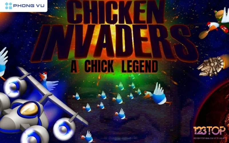 Cùng tham gia những trận chiến bắn gà ngoài vũ trụ trong Chicken Invaders
