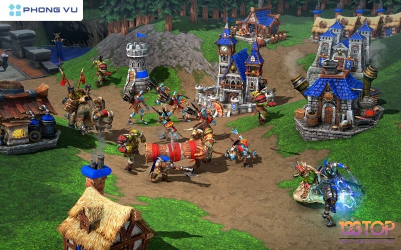 Điều khiển các chủng tộc đa dạng trong trận chiến Warcraft III để tranh giành lãnh thổ