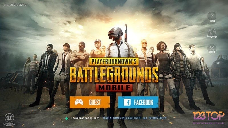 PUBG Mobile cuốn hút với chế độ sinh tồn 100 người và bắn súng kịch tính.