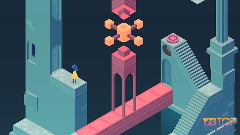 Monument Valley chinh phục người chơi bằng thiết kế kiến trúc ảo ảnh và câu đố sáng tạo.