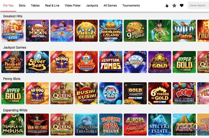 Bộ sưu tập game từ Microgaming với hàng trăm tựa game đa thể loại.