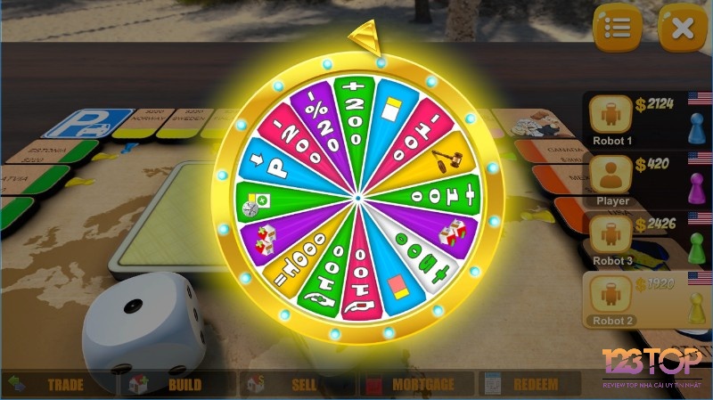 Vòng quay may mắn và phần thưởng hấp dẫn trong Fortune Dice.