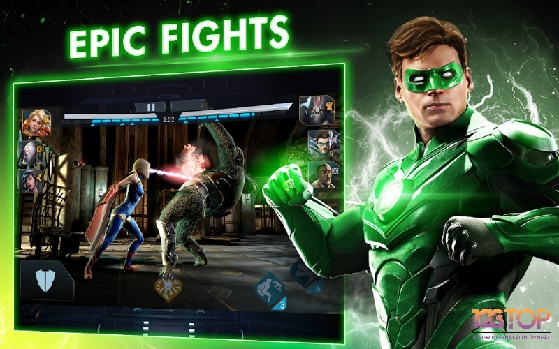 Siêu anh hùng DC tung chiêu mãn nhãn trong Injustice 2 Mobile