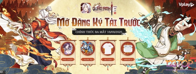 Quần Anh Phong Hoa Lục là bom tấn thẻ tướng Tam Quốc dành cho game thủ yêu thích chiến lược