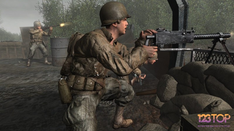 Call of Duty 2 thuộc top game bắn súng PC nhẹ lấy bối cảnh thế chiến II đẹp mắt