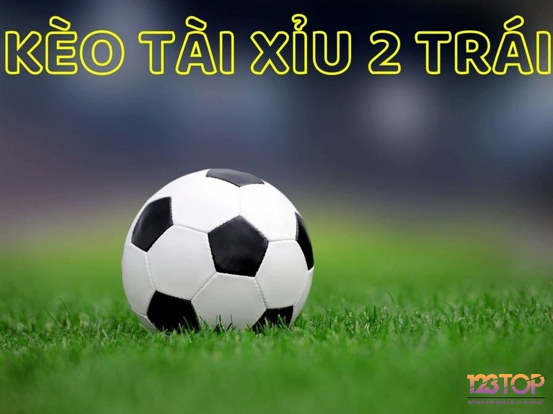 Ví dụ trực quan về cách tính kết quả khi tham gia kèo tài xỉu 2 và 3 bàn thắng.