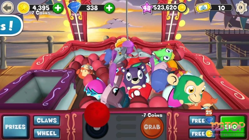 Prize Claw là một game mô phỏng trò chơi gắp thú trên điện thoại ngộ nghĩnh và dễ thương