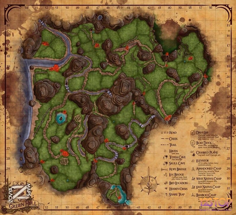 Bản đồ trong game rộng lớn mô phỏng lại khu rừng Amazon một cách chân thực nhất