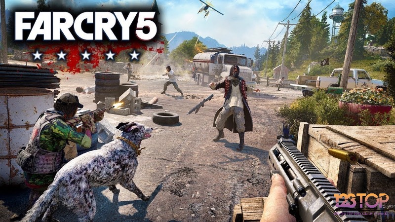 Nhạc nền gospel và hiệu ứng âm thanh chân thực khiến game Far Cry 5 trở thành trải nghiệm nhập vai đỉnh cao.