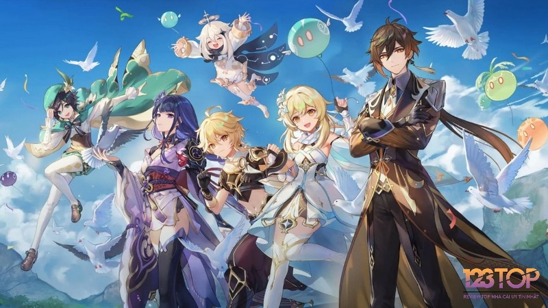 Genshin Impact - game miễn phí thế giới mở với đồ họa anime và hành động mượt mà.