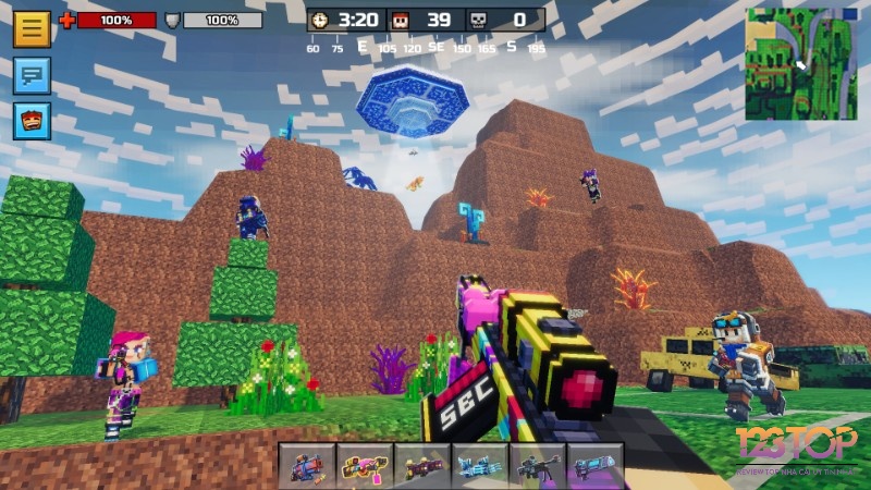 Game Minecraft có bản đồ rộng lớn đa dạng các địa hình và ngẫu nhiên khác nhau