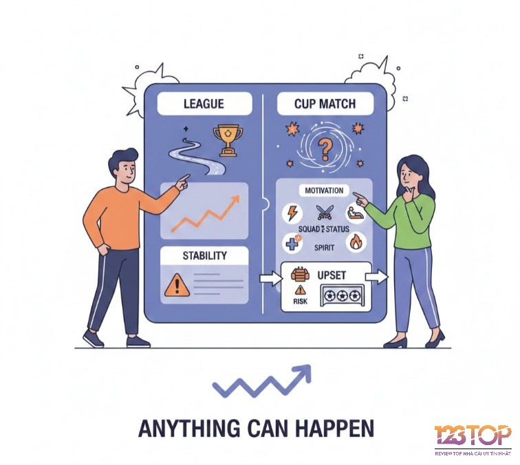 Kèo đấu cúp khó dự đoán, bất ngờ luôn xảy ra khiến mọi đội đều phải cảnh giác cao