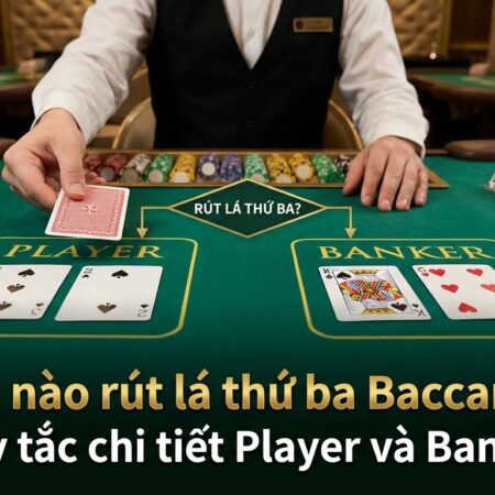 Khi nào rút lá thứ ba Baccarat? Quy tắc chi tiết Player và Banker