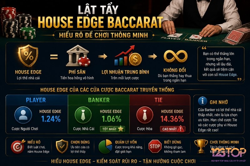 Hiểu house edge để kiểm soát rủi ro, quản lý vốn, và tận hưởng cuộc chơi