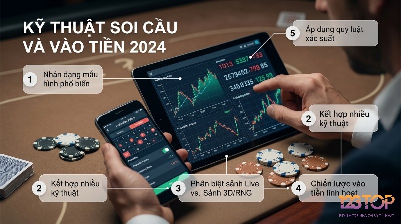 Kỹ thuật soi cầu và vào tiền 2026, phân tích biểu đồ xác suất trên tablet, nhận dạng mẫu hình, kết hợp kỹ thuật, chiến lược vào tiền linh hoạt